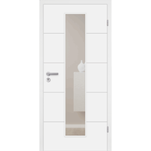 Usa alba de interior, design modern, cu sticla, vopsita multistrat, MALA 05 LA GA-M Mosel Türen - imagine 1