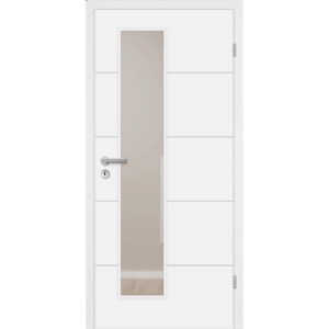 Usa alba de interior, design modern, cu sticla, vopsita multistrat, MALA 05 LA GA-S Mosel Türen - imagine 1